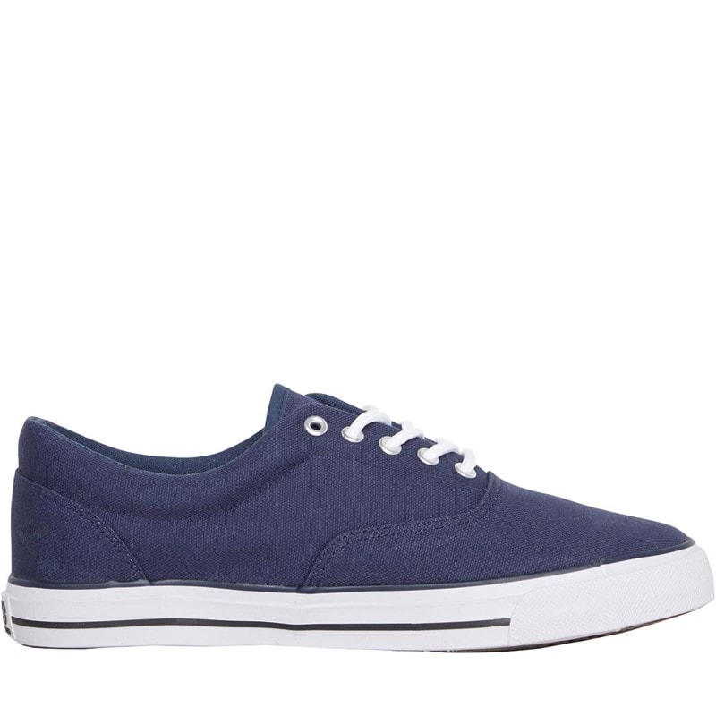 Crosshatch Heren Airwalk Canvas Pumps Navy - Afbeelding 5