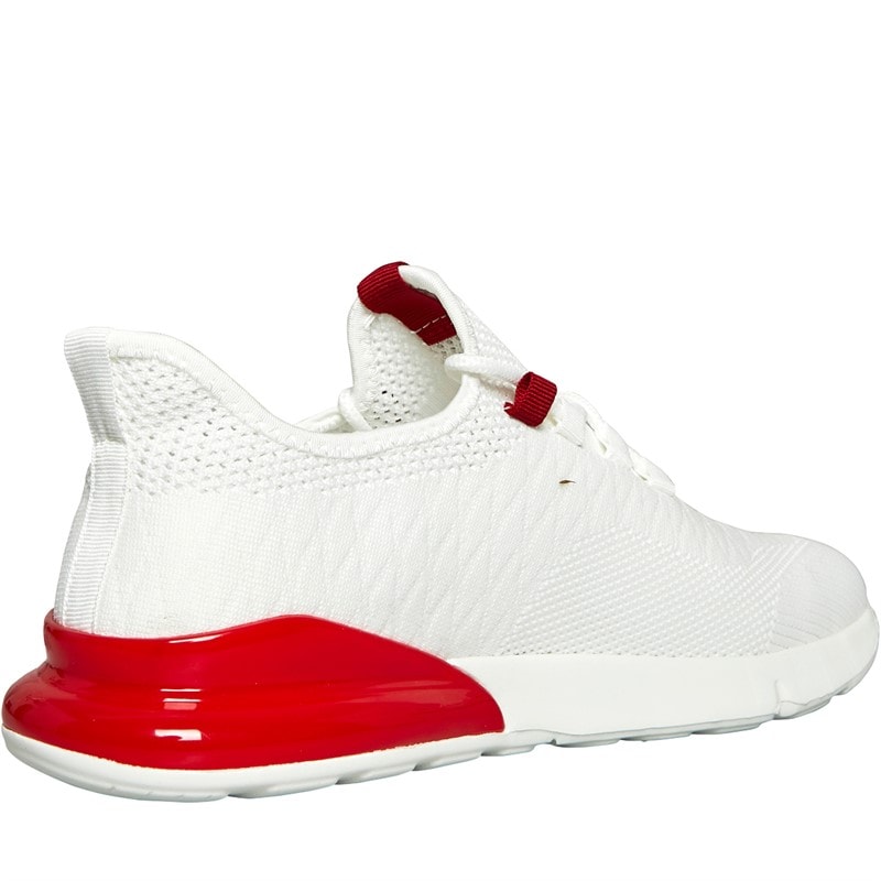 Crosshatch Sneakers Heren Smitlay Wit/Rood - Afbeelding 5