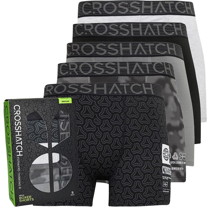 Crosshatch Herren Buzzard Boxershorts Mehrfarbig