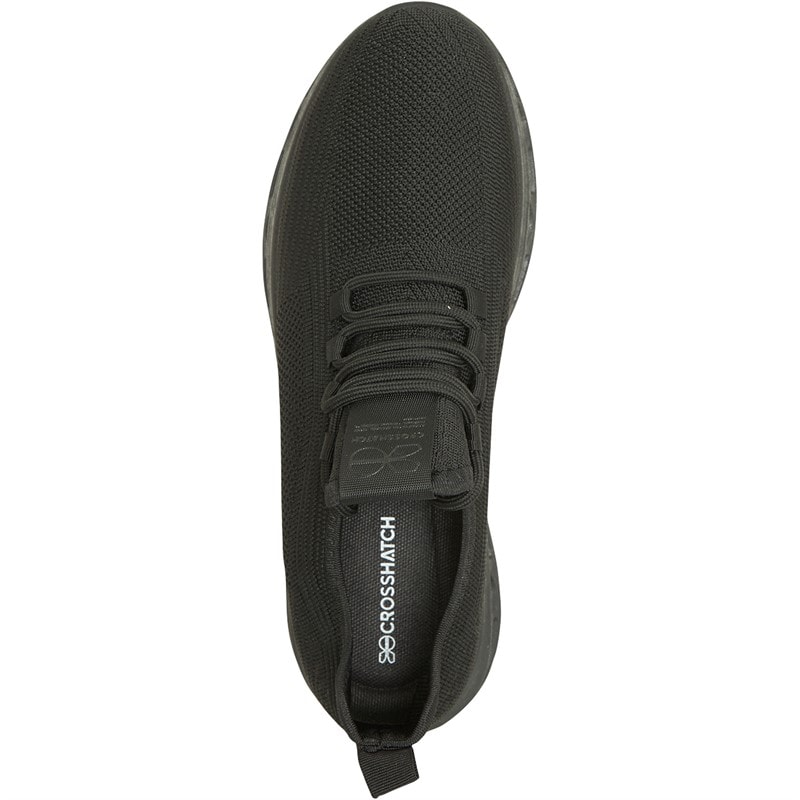 Crosshatch Trebed Sneaker Schwarz Mono - Bild 4