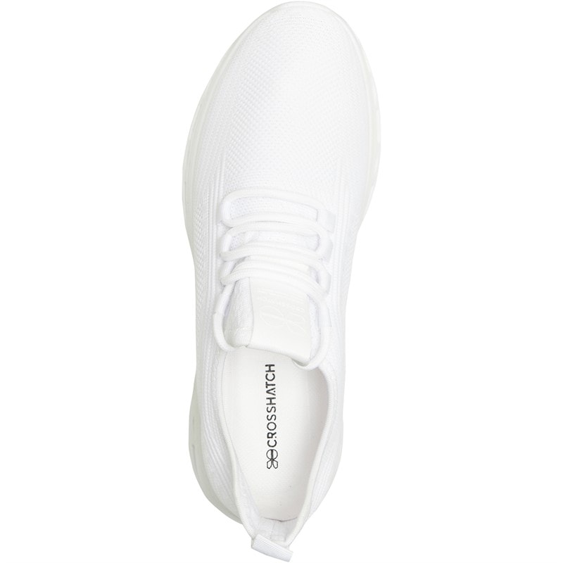 Crosshatch Trainers Wit Mono - Afbeelding 4