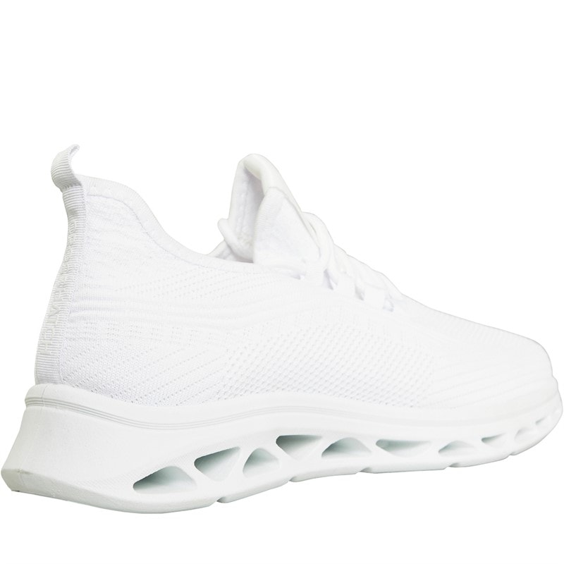 Crosshatch Trainers Wit Mono - Afbeelding 5