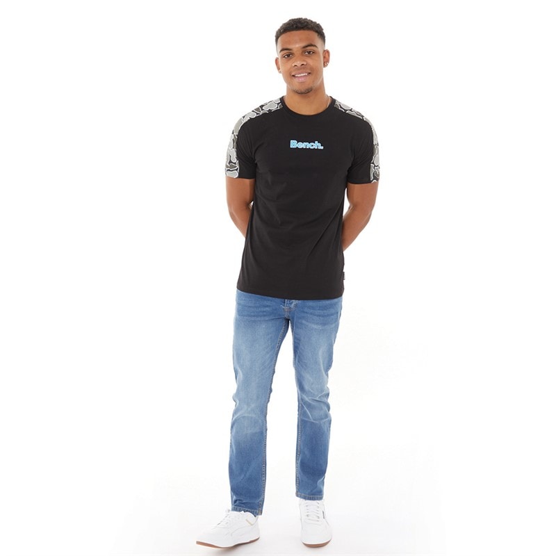 Crosshatch Herren Winsbury Bootcut Jeans Stonewash - Bild 3
