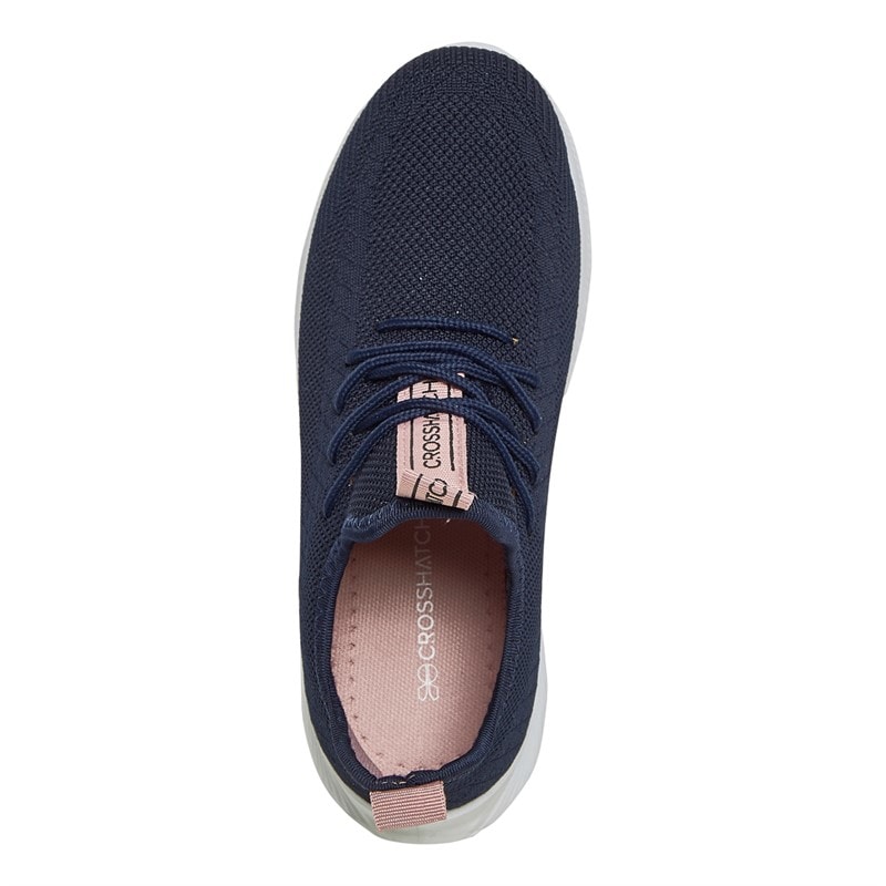 Crosshatch Dames Ridgeway Sneakers Marine - Afbeelding 4