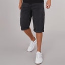 Crosshatch Heren Tillforth Baggy Denim Shorts Zwart Wash