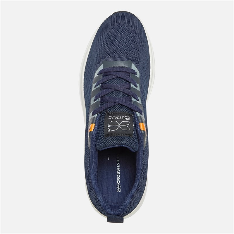 Crosshatch Heren Rivas Sneakers Marineblauw - Afbeelding 4