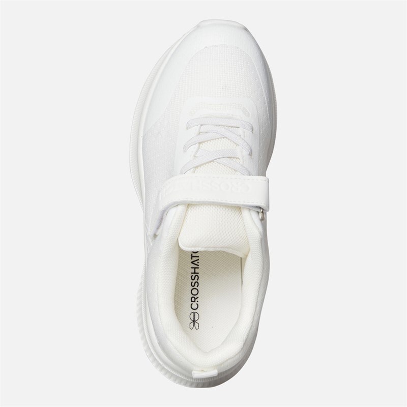 Crosshatch Peuter Stafford Sneakers Wit Mono - Afbeelding 4