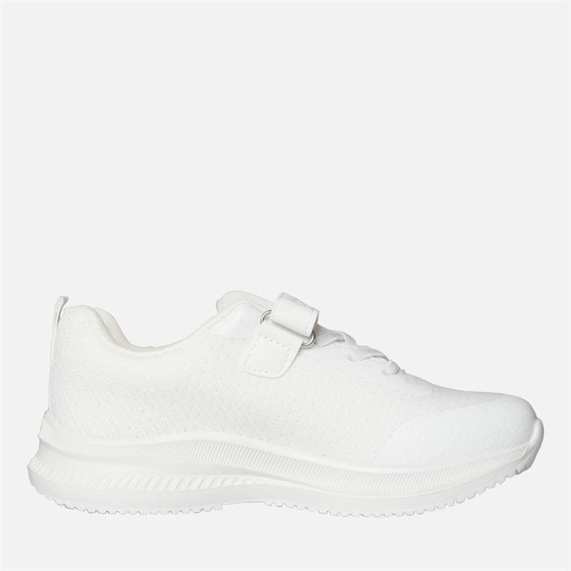 Crosshatch Peuter Stafford Sneakers Wit Mono - Afbeelding 5