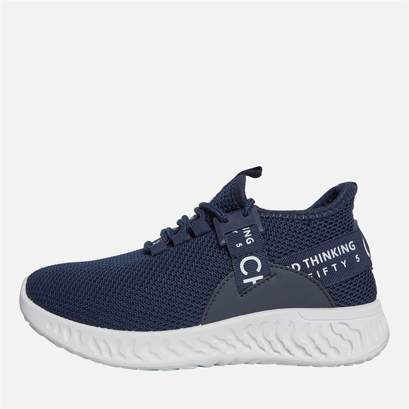 Crosshatch Jongens Junior Ceaze Sneakers Marineblauw - Afbeelding 1