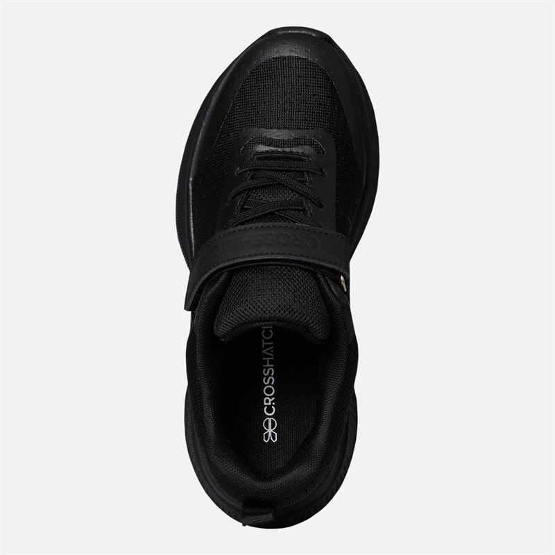 Crosshatch Peuter Stafford Sneakers Zwart / Wit - Afbeelding 4
