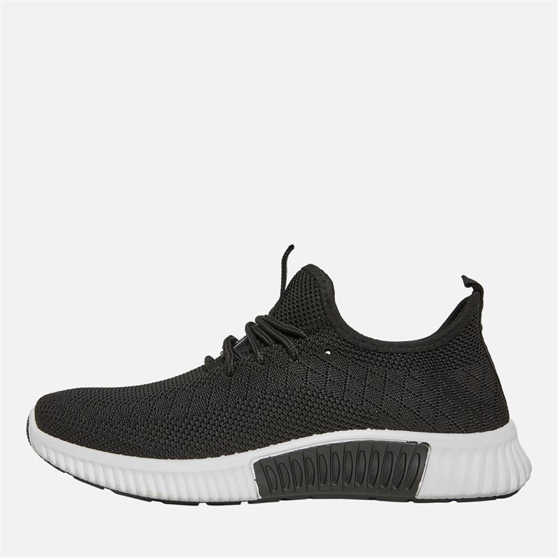 Crosshatch Jongens Rideout Sneakers Zwart