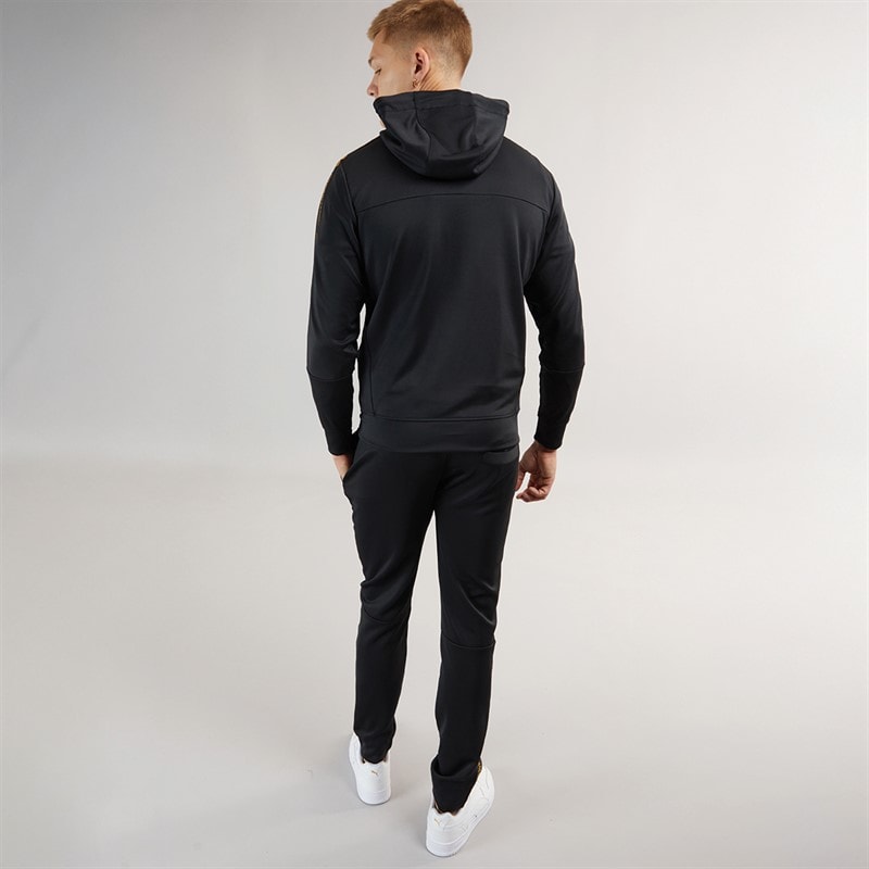Crosshatch Heren Trackside Tricot Trainingspak Zwart - Afbeelding 2