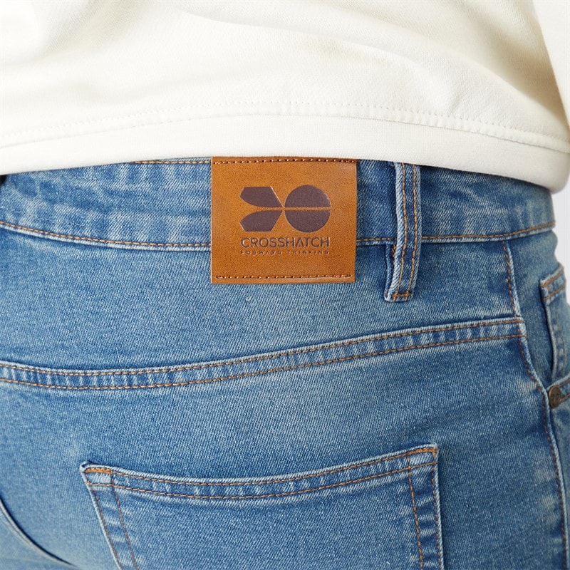 Crosshatch Jean droit Draker Homme délavé Clair - Image 3
