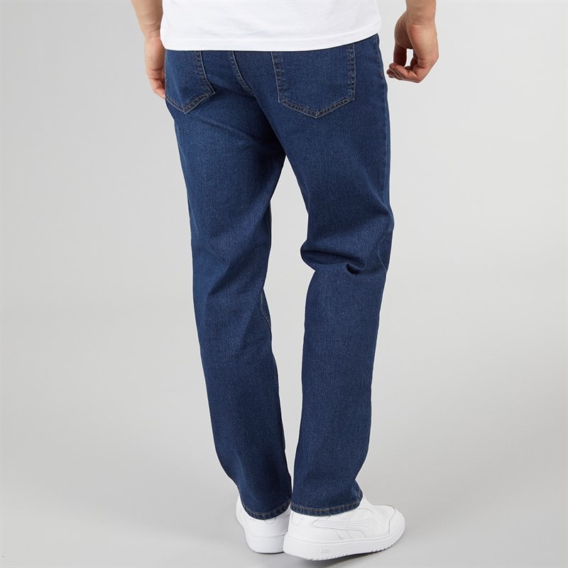 Crosshatch Heren Dalesman Relaxed Fit Jeans Donkere Wassing - Afbeelding 2