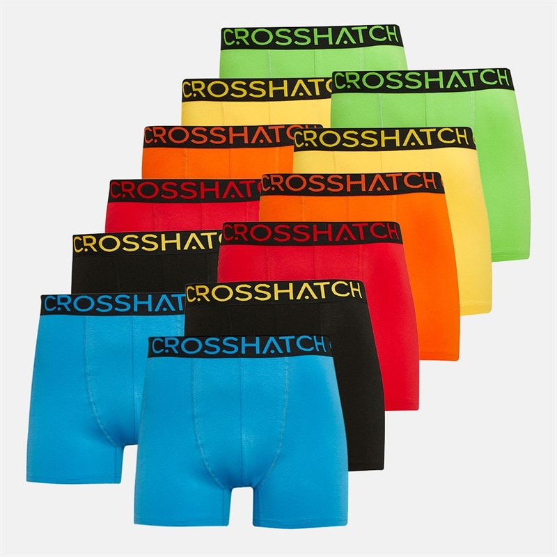 Crosshatch Herren Textmarker 12er-Pack Boxershorts Sortiert - Bild 2