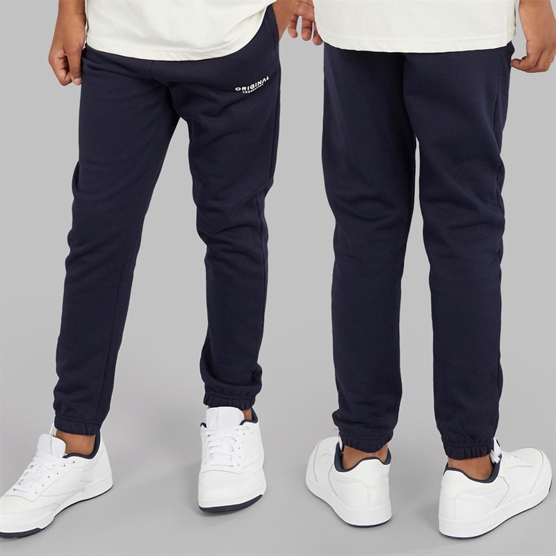 Crosshatch Jongens Vierdelige Hoodie Sweatshirt T-Shirt En Joggingbroek Set Marineblauw/Gebroken Wit - Afbeelding 3