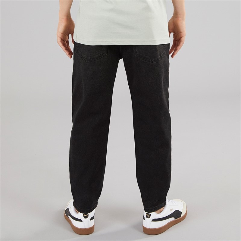 Crosshatch Junge Straight Jeans Schwarz Gewaschen - Bild 2