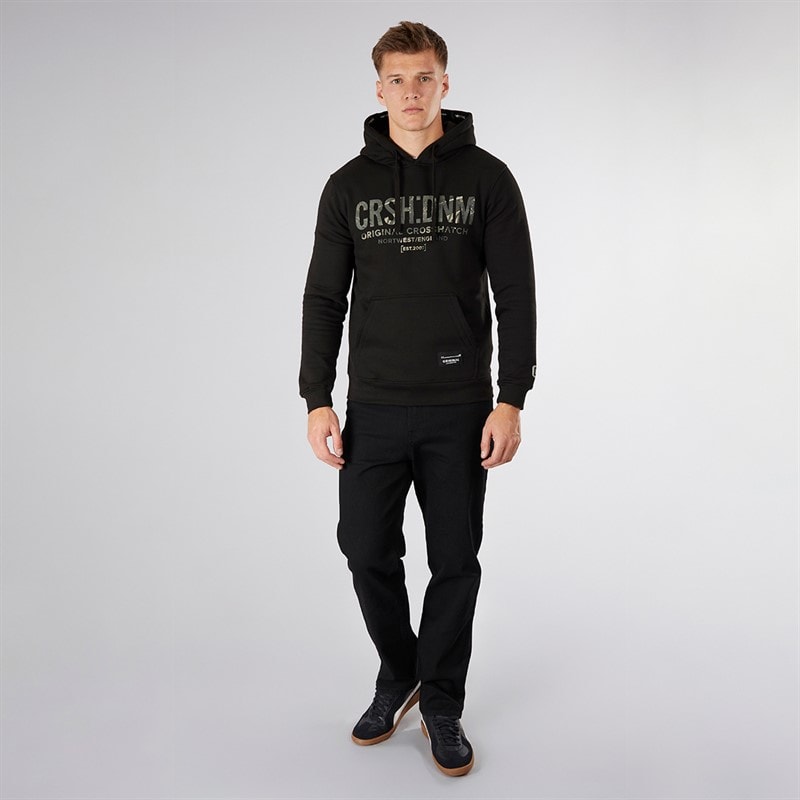 Crosshatch Heren Campbox Hoodie Zwart - Afbeelding 3