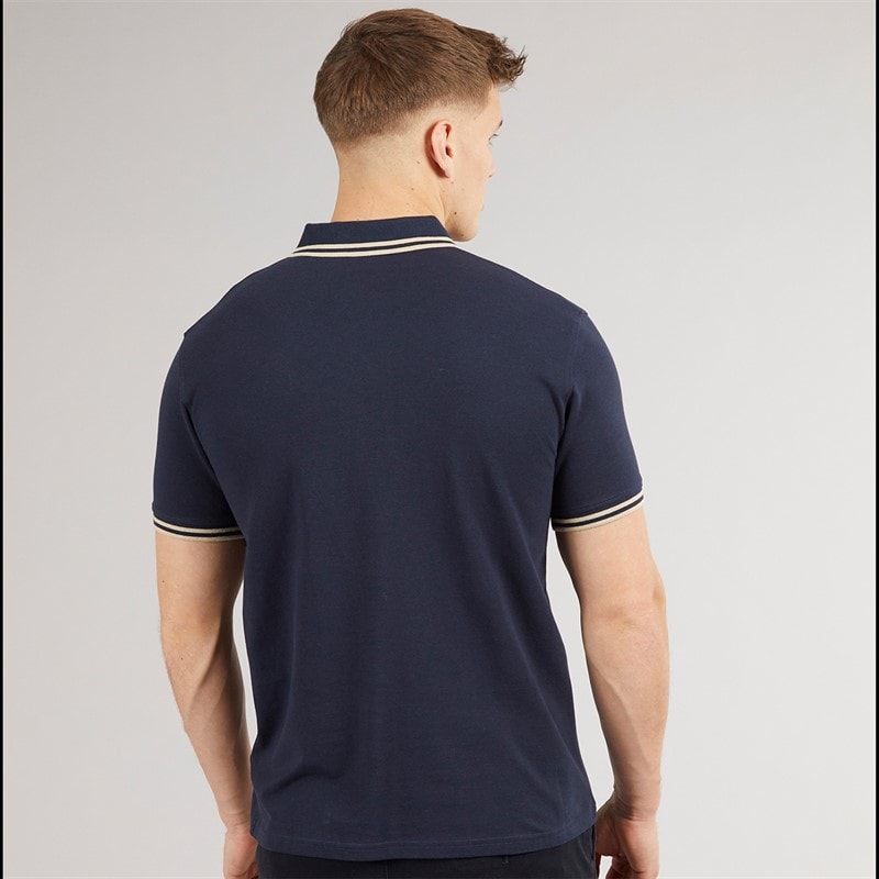 Crosshatch Polo Mackerby Homme Navy - Image 2