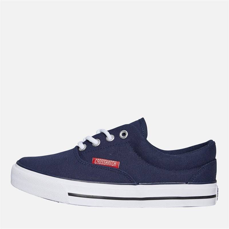 Crosshatch Jongens Skywalk Canvas Schoenen Navy