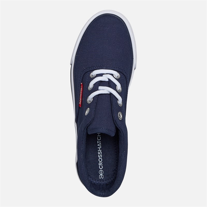 Crosshatch Jongens Skywalk Canvas Schoenen Navy - Afbeelding 4