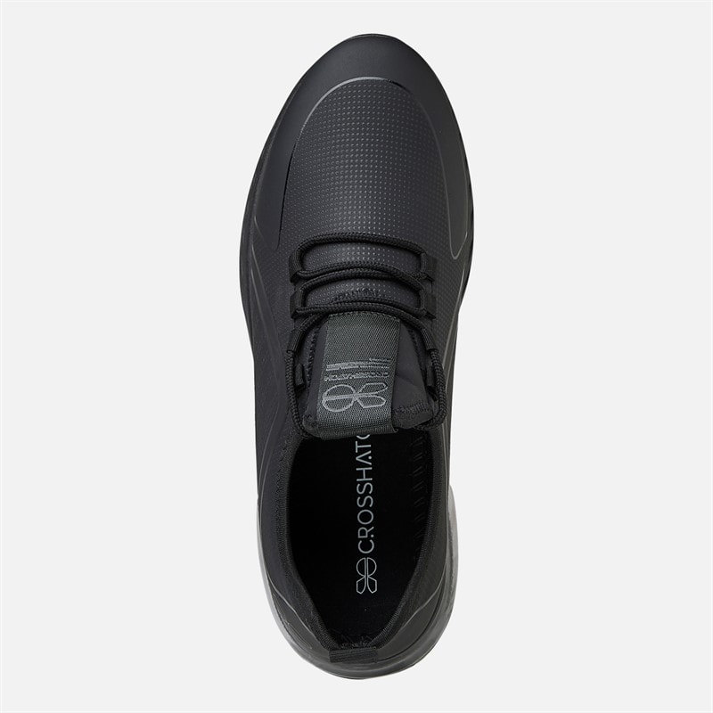 Crosshatch Clarington sneakersy dla niego kolor Black Mono – zdjęcie  4