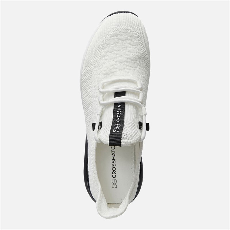 Crosshatch Heren Smitlay Sneakers Wit/Zwart - Afbeelding 4