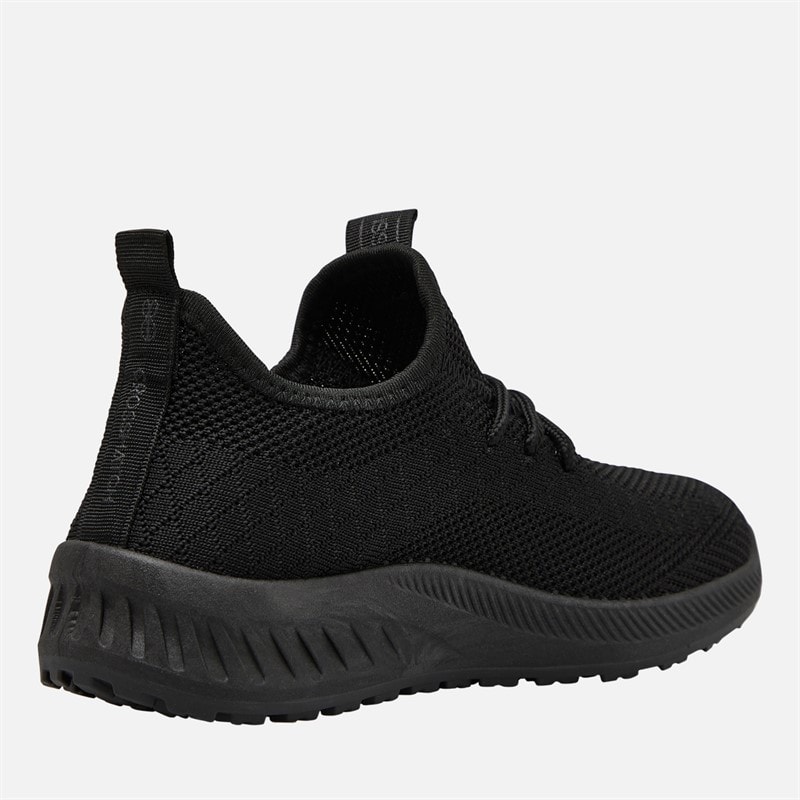 Crosshatch Junioren Jongens Antioch Sneakers Black Mono - Afbeelding 5