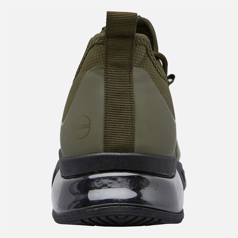 Crosshatch Heren Clarington Sneakers Khaki/Zwart - Afbeelding 3