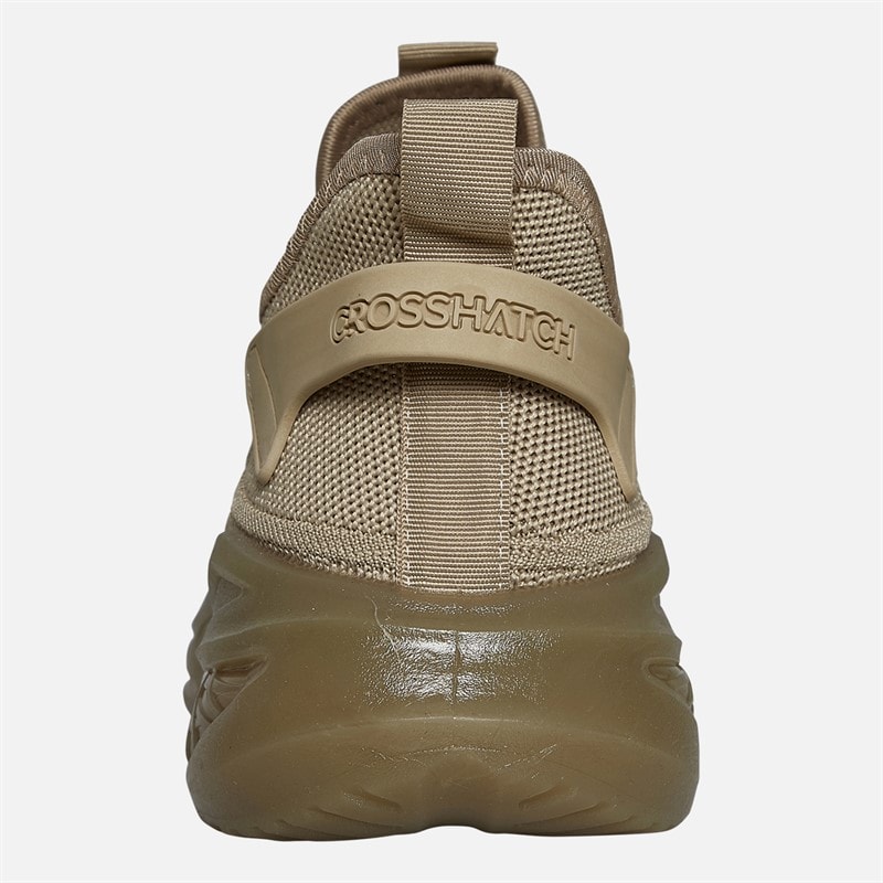 Crosshatch Heren Nantycaws Sneakers Stone - Afbeelding 3