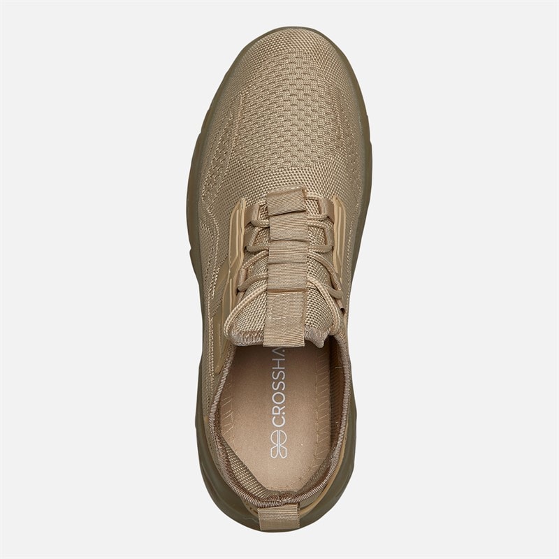 Crosshatch Heren Nantycaws Sneakers Stone - Afbeelding 4