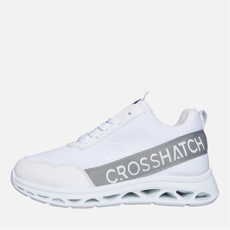 Crosshatch Jongens Junioren Jesmond Sneakers Wit - Afbeelding 1