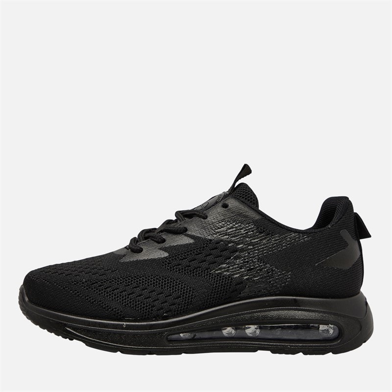 Crosshatch Junior Jongens Chiltern sneakers Black Mono