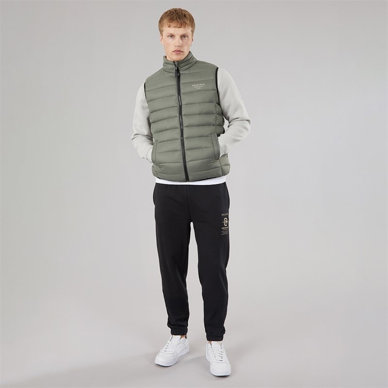 Crosshatch Gilet froncé Homme Sage - Image 3
