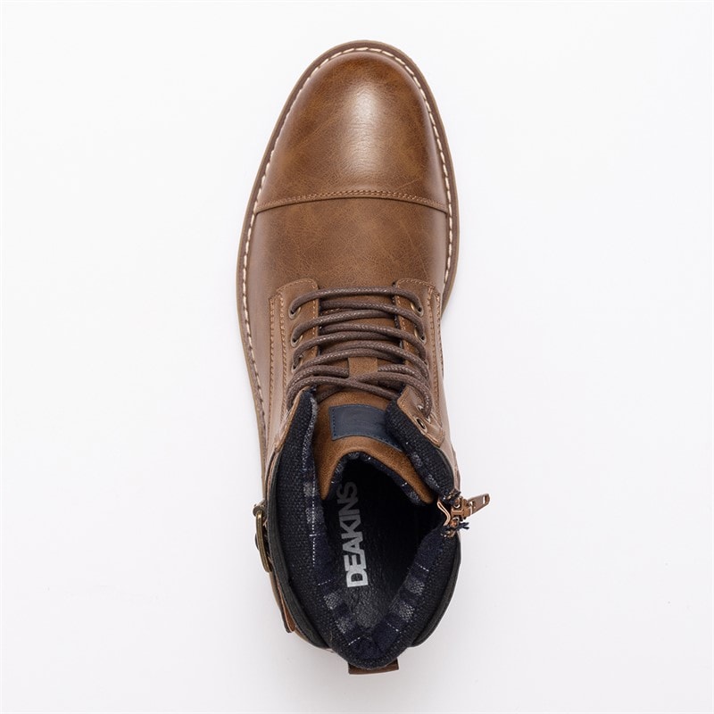 Deakins Herren Barried Riemen Arbeits Schuhe Braun - Bild 5