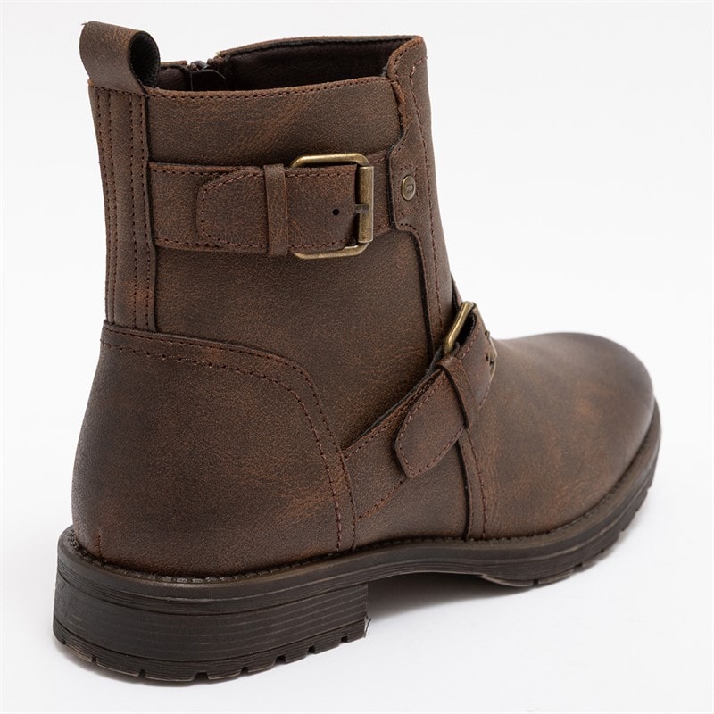 Deakins Heren Harris Biker Boots Bruin - Afbeelding 4