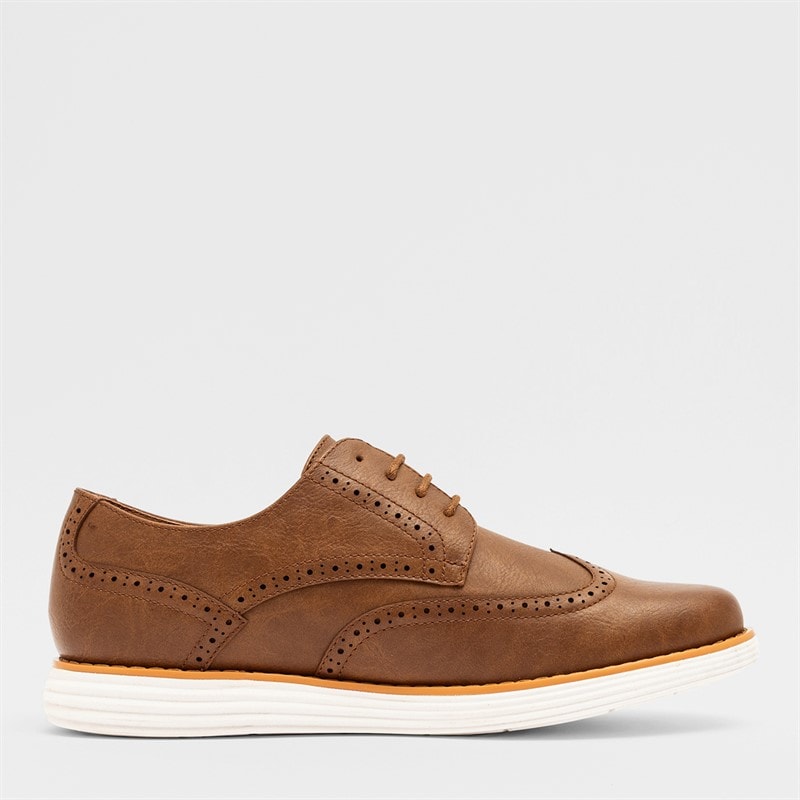 Deakins Heren Karl Brogue Schoen Tan - Afbeelding 3