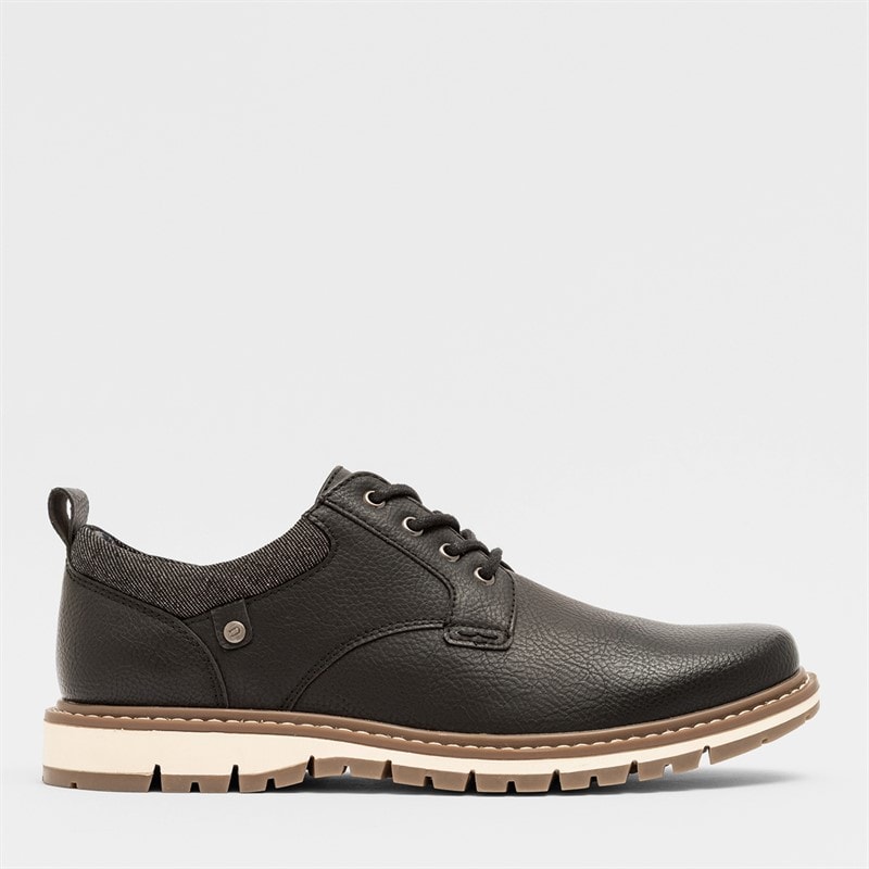 Deakins Heren Cambridge Casual schoenen Zwart - Afbeelding 1