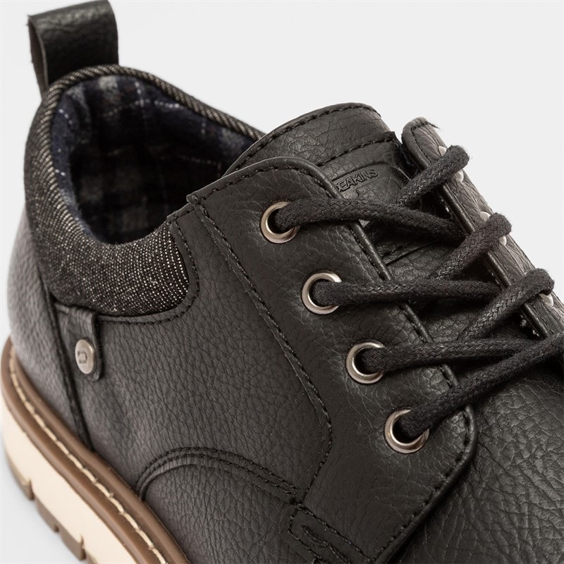 Deakins Heren Cambridge Casual schoenen Zwart - Afbeelding 4