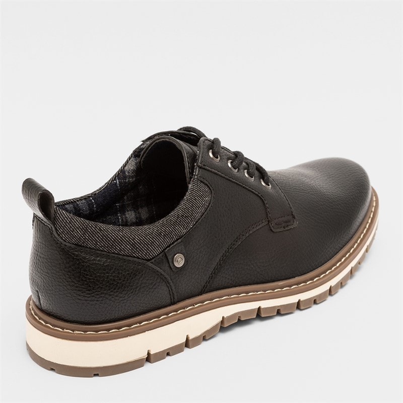 Deakins Heren Cambridge Casual schoenen Zwart - Afbeelding 5