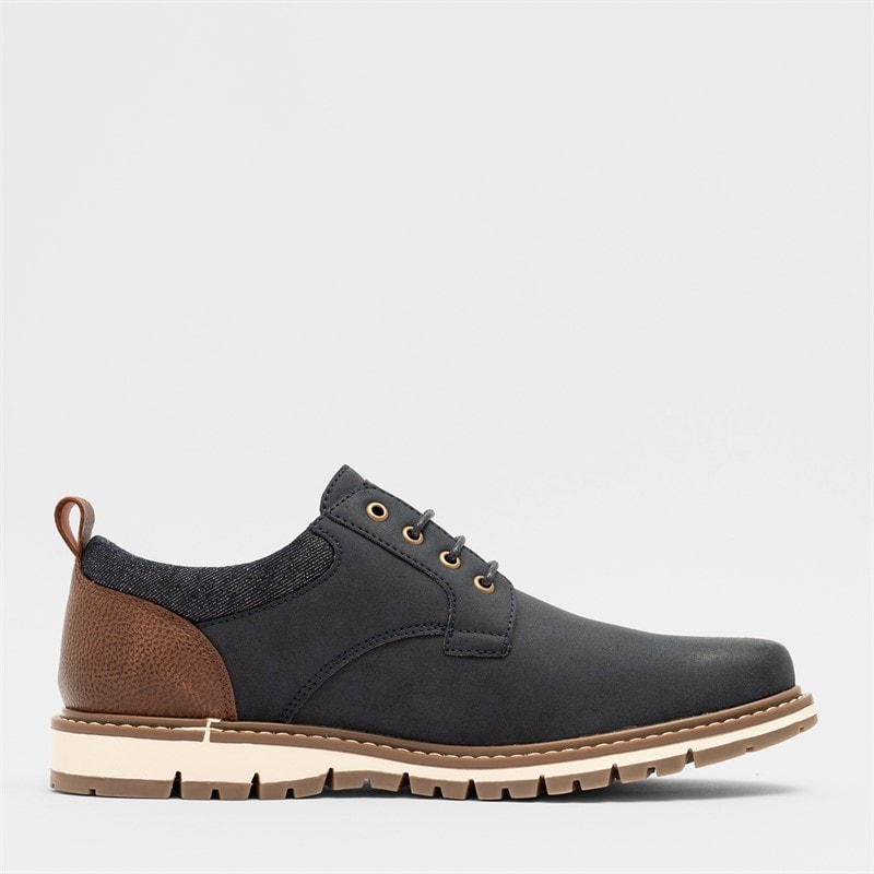 Deakins Herren Cambridge Schuhe Marine/Braun - Bild 3