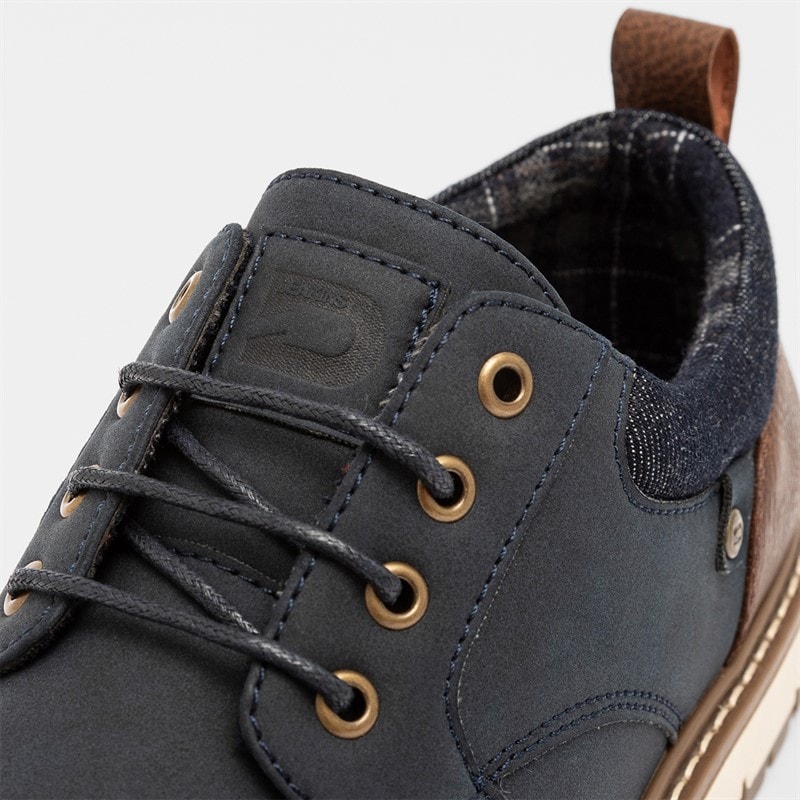 Deakins Herren Cambridge Schuhe Marine/Braun - Bild 4