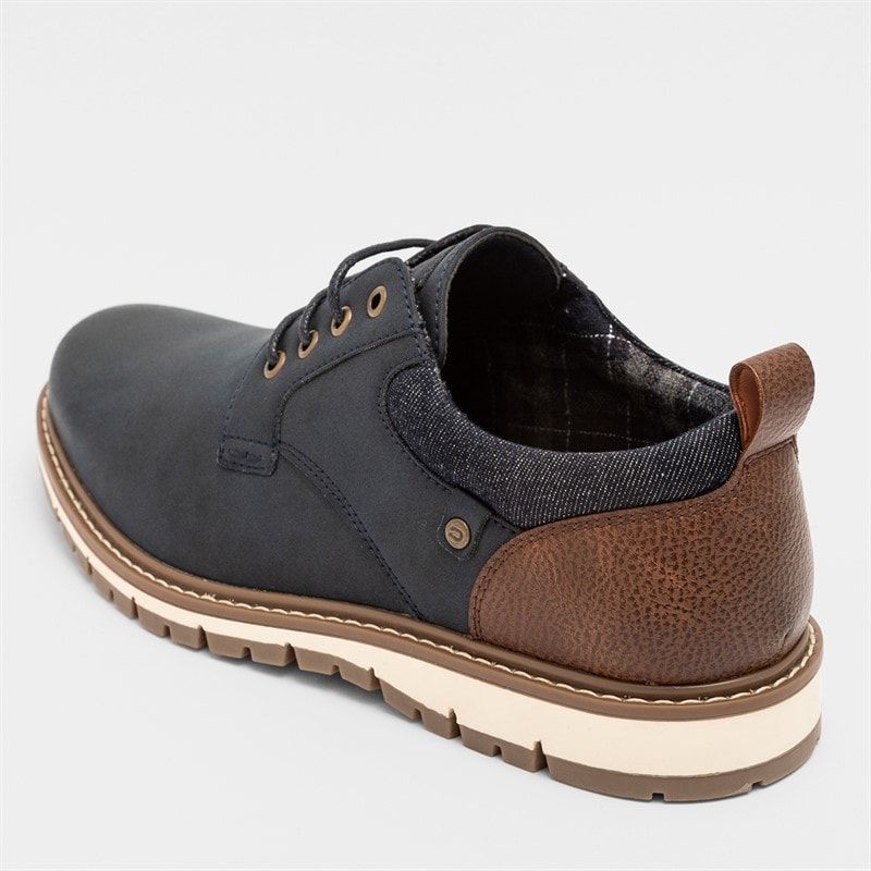 Deakins Herren Cambridge Schuhe Marine/Braun - Bild 5