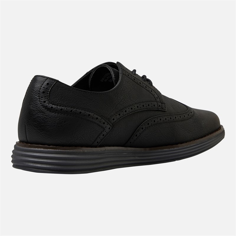 Deakins Heren Karl Brogue Schoenen Zwart/Charcoal - Afbeelding 5