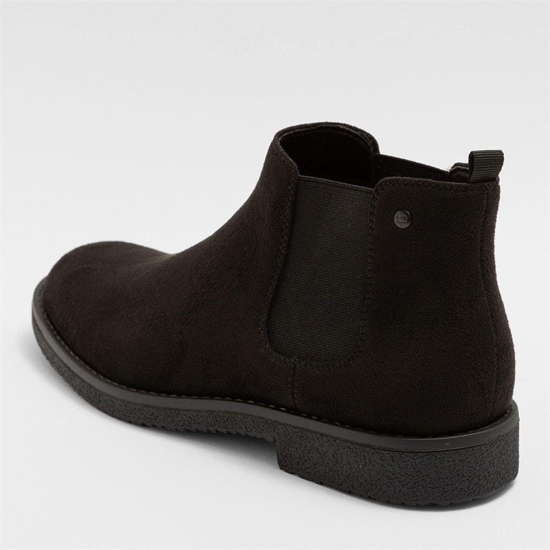 Deakins Heren Oakwood Chelsea Laarzen Zwart suède - Afbeelding 3