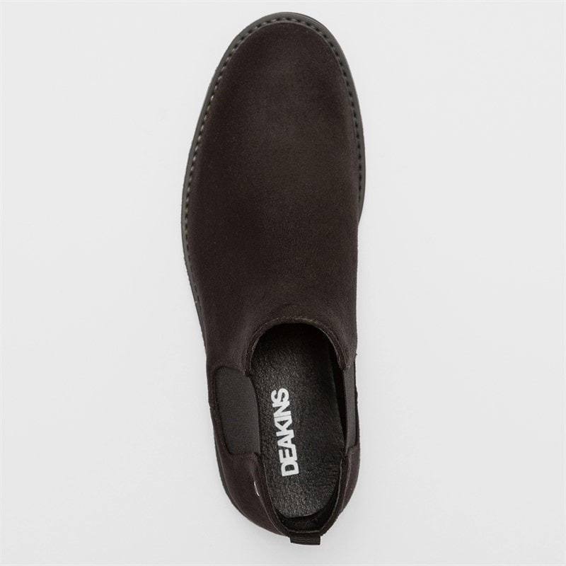 Deakins Heren Oakwood Chelsea Laarzen Zwart suède - Afbeelding 4