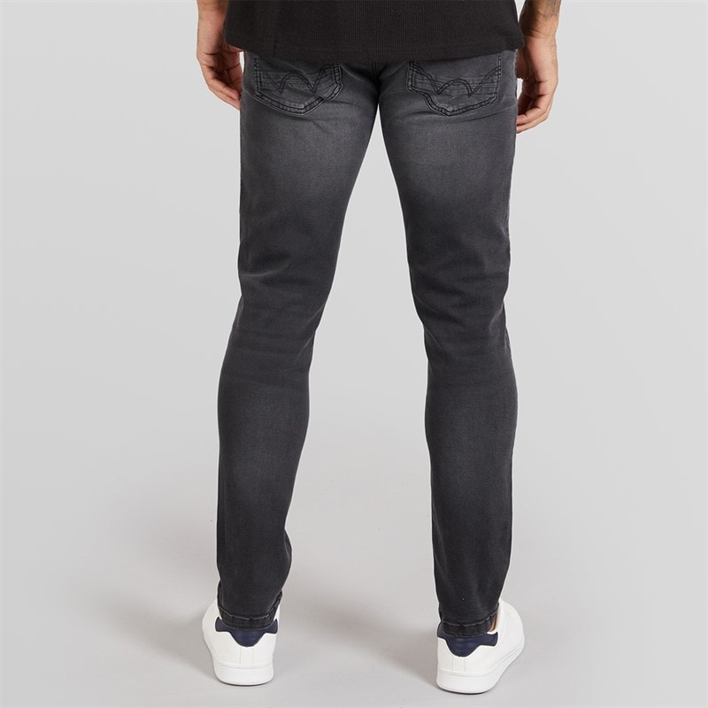 Duck and Cover Heren Duck And Cover Maylead Slim Jeans Zwart - Afbeelding 2