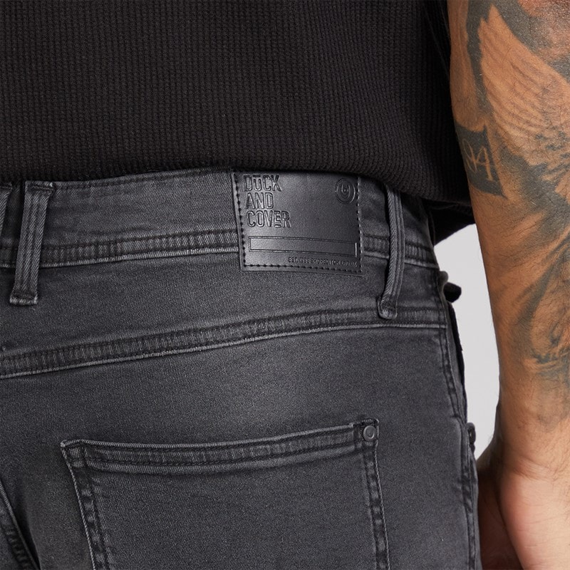 Duck and Cover Heren Duck And Cover Maylead Slim Jeans Zwart - Afbeelding 3
