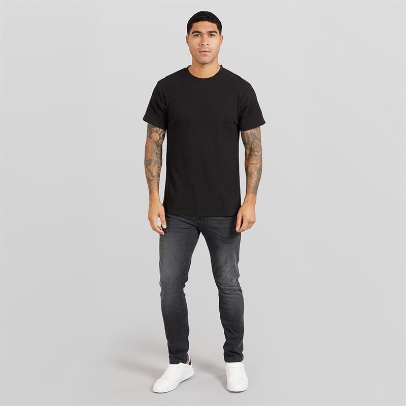 Duck and Cover Heren Duck And Cover Maylead Slim Jeans Zwart - Afbeelding 4