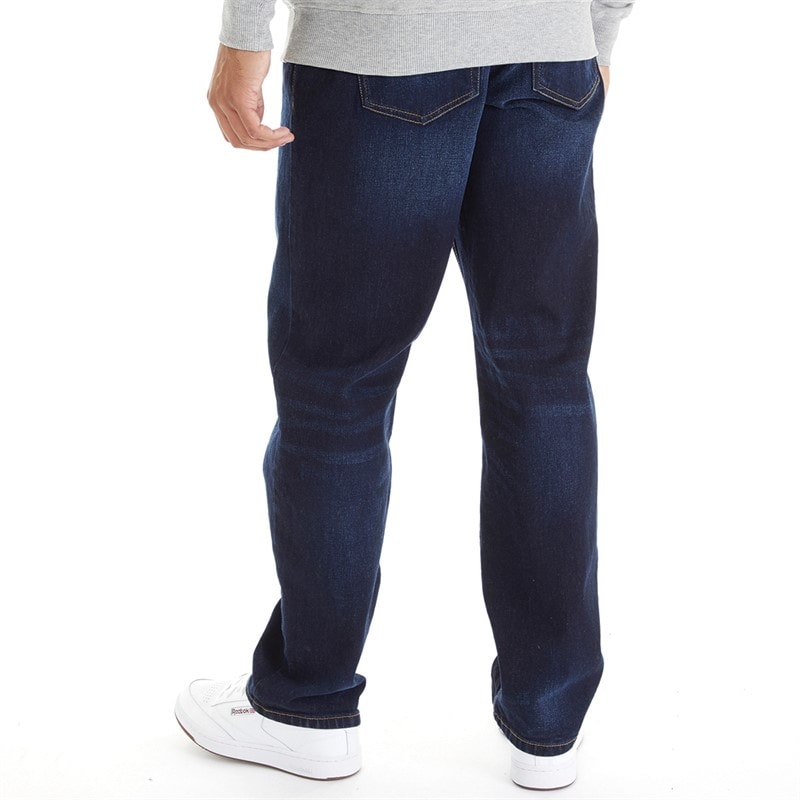 Duck and Cover Herren Rushawn Jeans mit lockerer Passform Dunkelblau - Bild 2